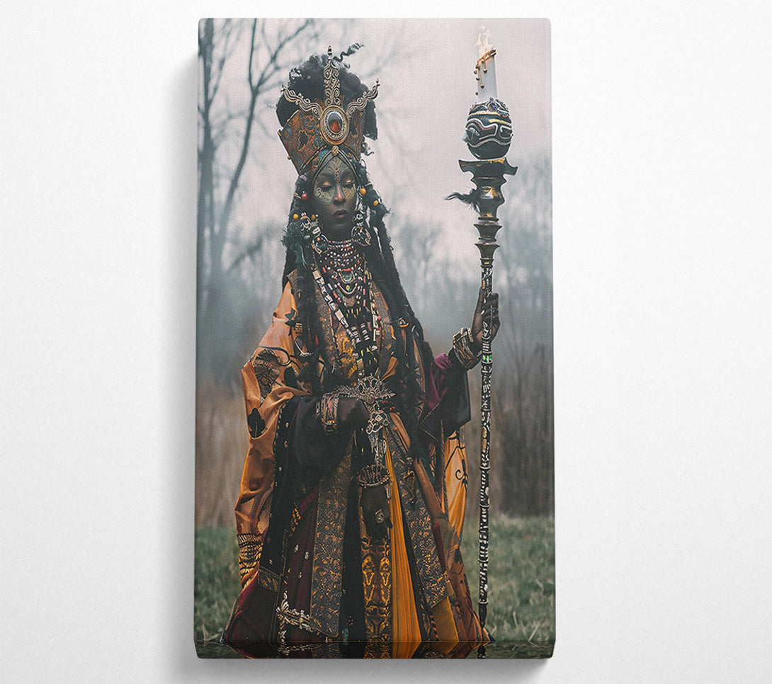 A Canvas Print of Golden Ritualistic Queen Canvas Wall Art