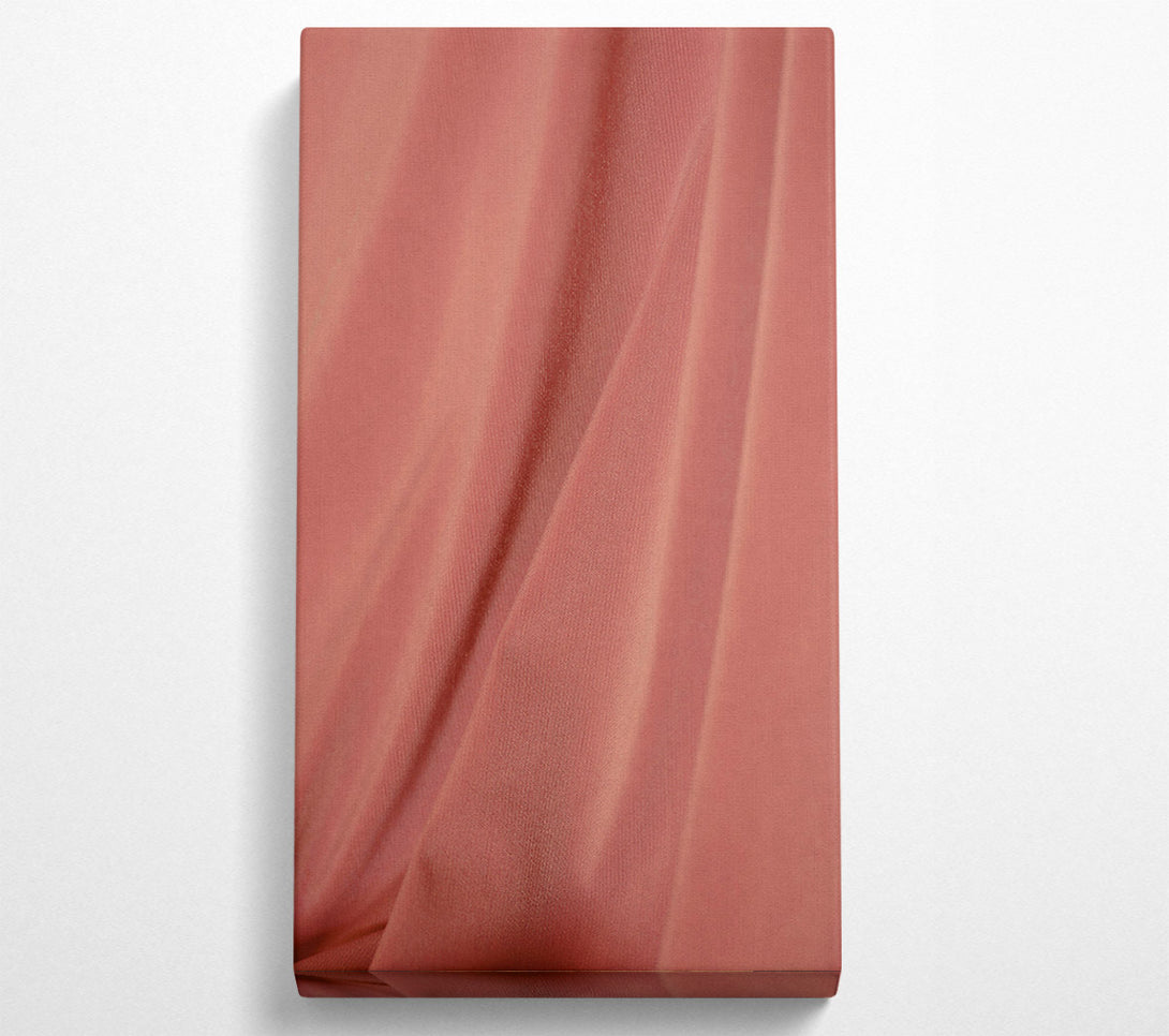  A Canvas Print of Salmon Silk Drape Canvas Print