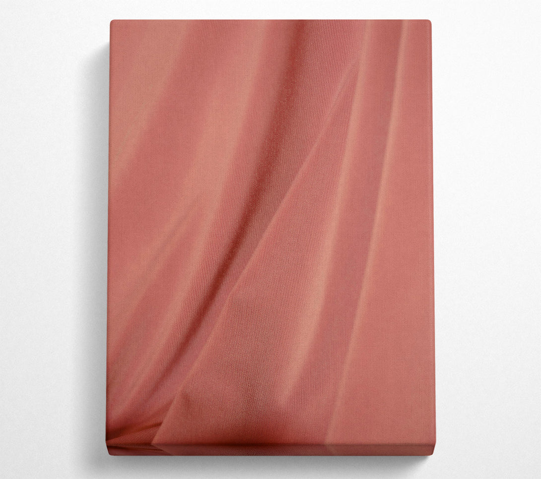  A Canvas Print of Salmon Silk Drape Canvas Print