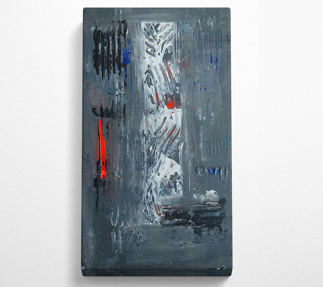  A Canvas Print of Grey And White Abstract Canvas Wall Art