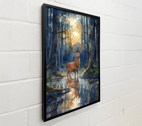 Blue Forest Reflection