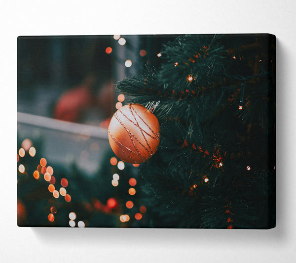  A Canvas Print of Copper Ornament Glow Canvas Print