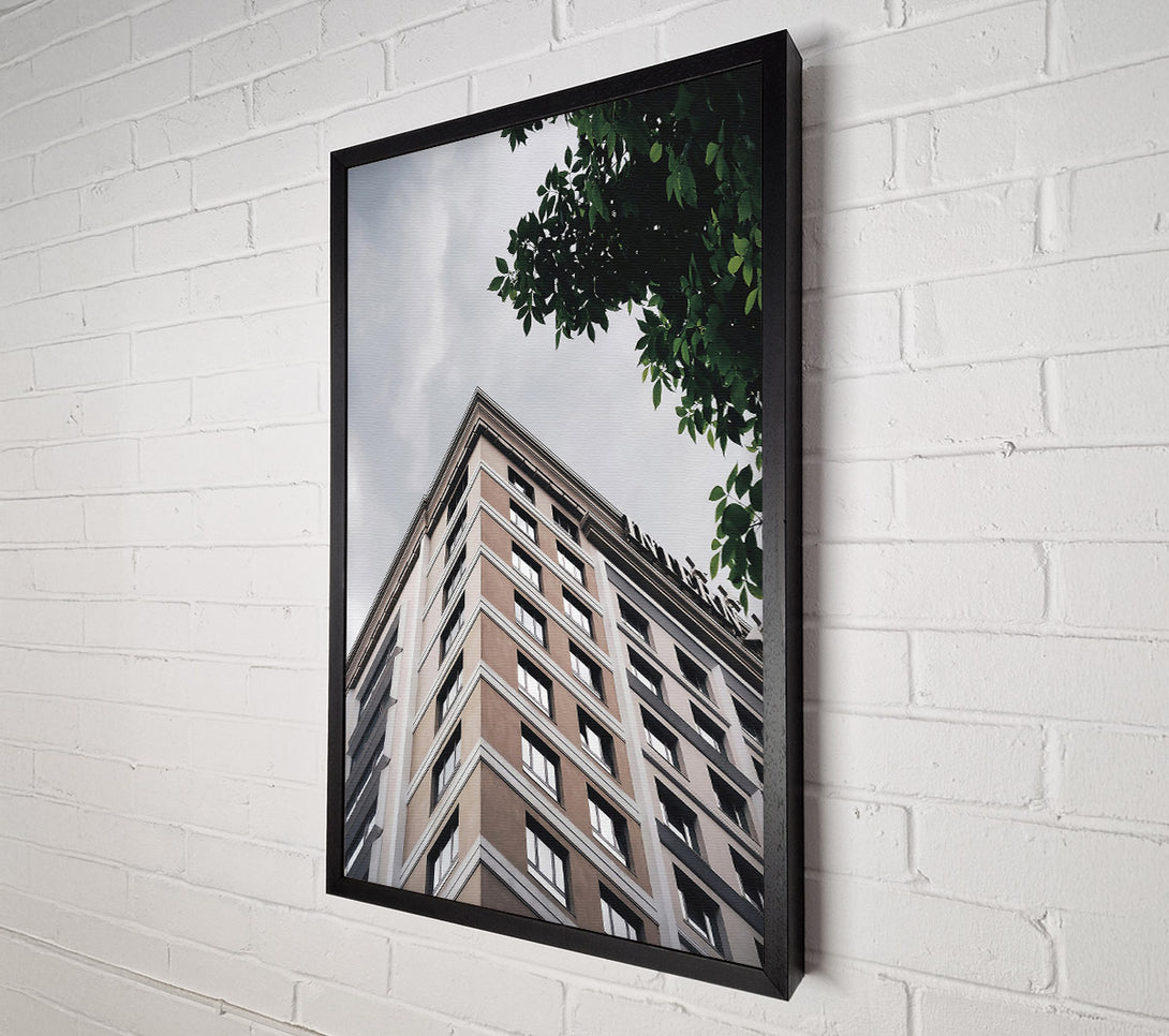  A Canvas Print of Beige Building Under Sky Canvas Wall Art