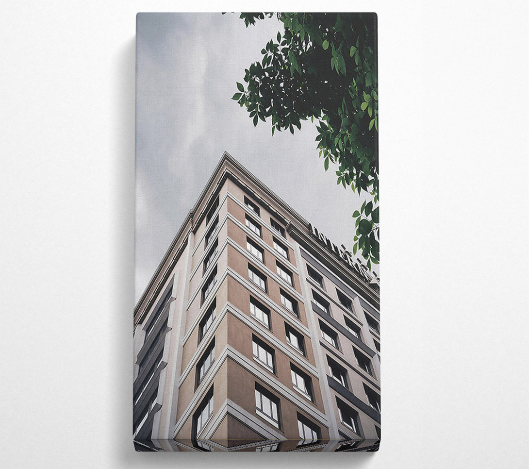  A Canvas Print of Beige Building Under Sky Canvas Wall Art