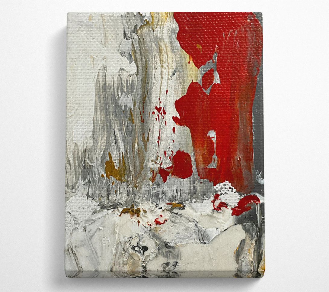  A Canvas Print of Crimson Abstract Flow Canvas Wall Art