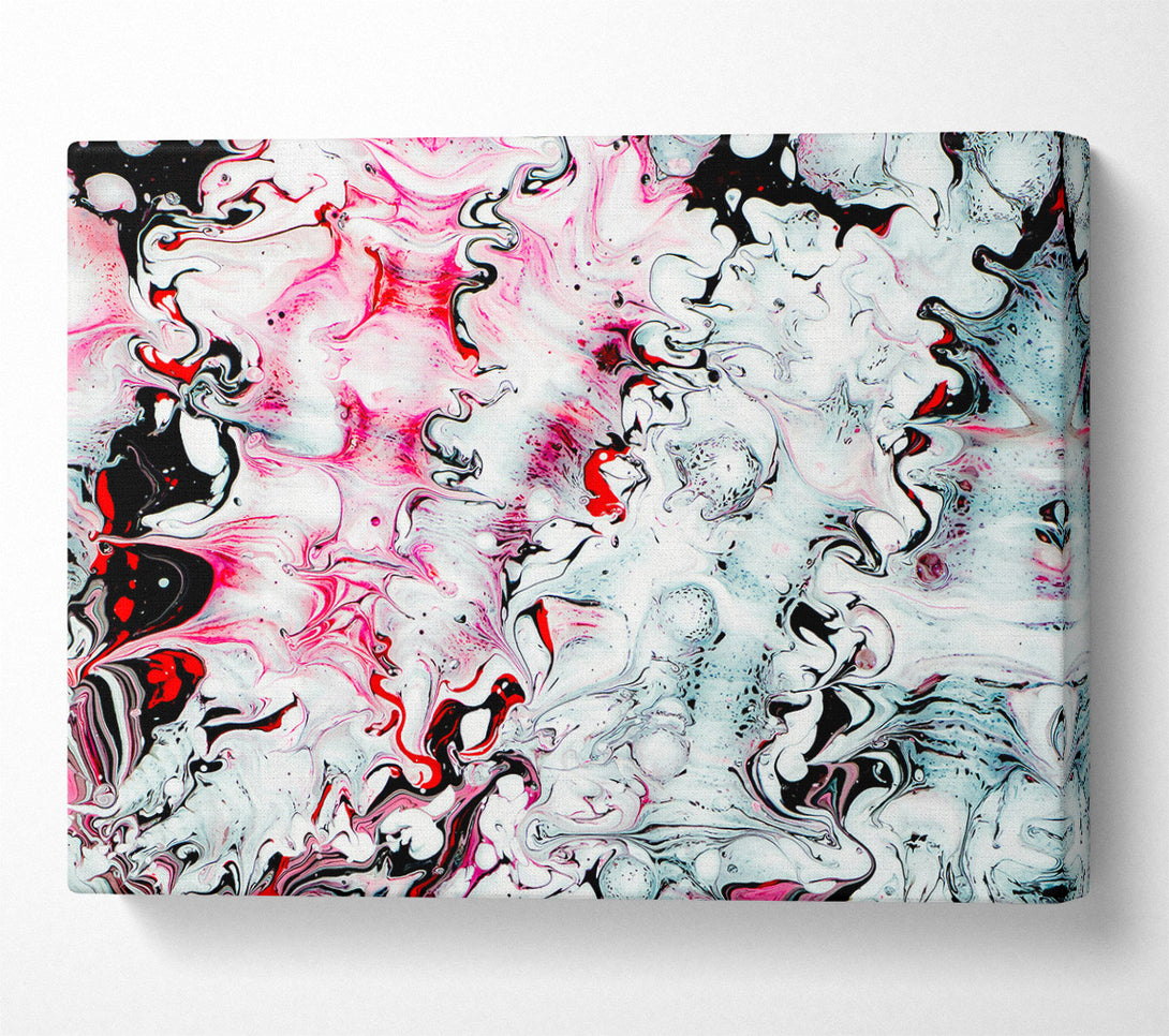  A Canvas Print of Pink Swirling Abstract Canvas Wall Art