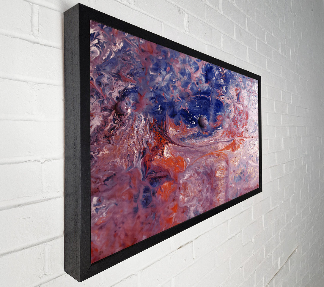  A Canvas Print of Azure Swirls And Gold Canvas Art