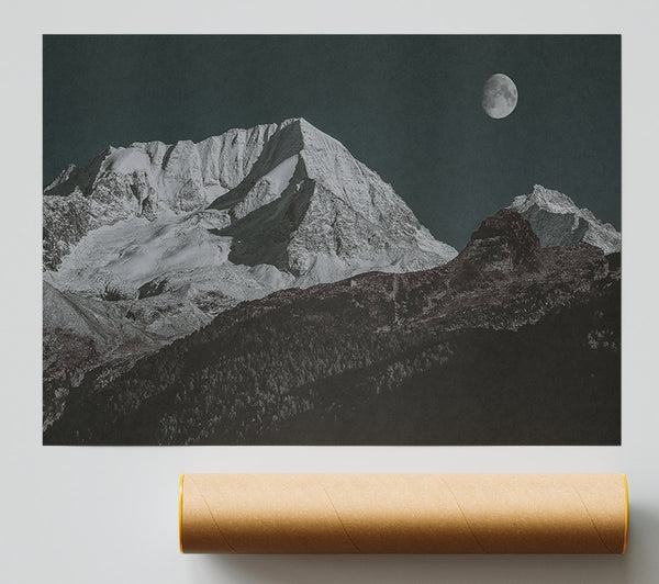 Blue Moon Peaks Giclee Print