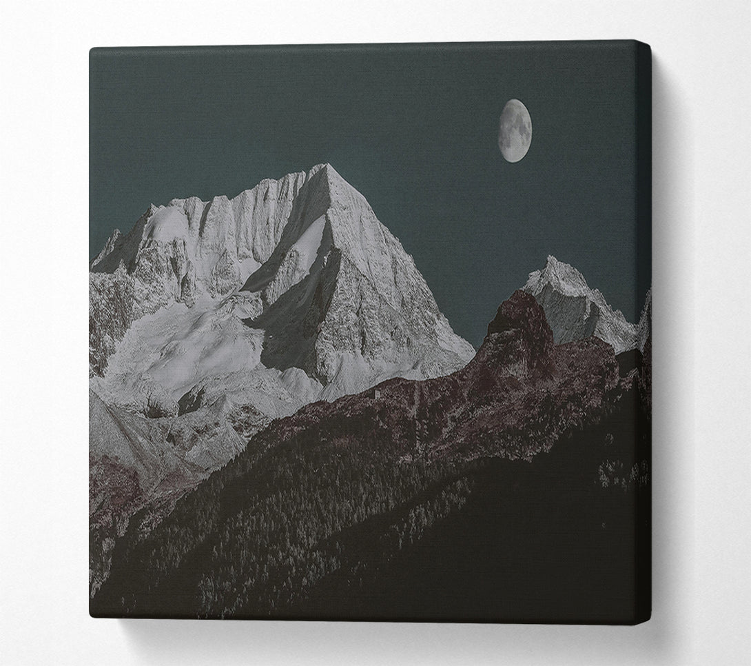  A Canvas Print of Blue Moon Peaks Canvas Wall Art