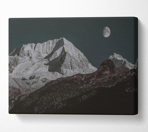  A Canvas Print of Blue Moon Peaks Canvas Wall Art
