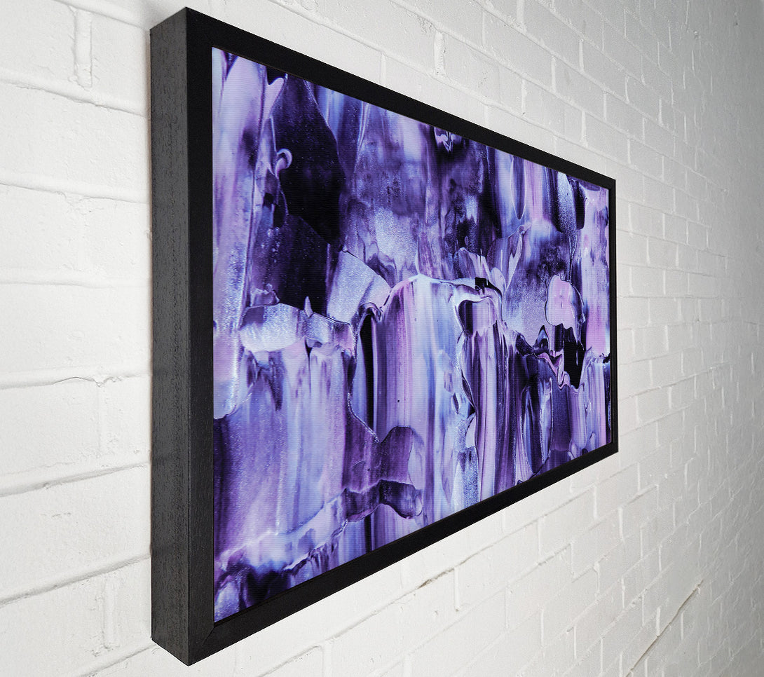  A Canvas Print of Lavender Abstract Drips Canvas Print