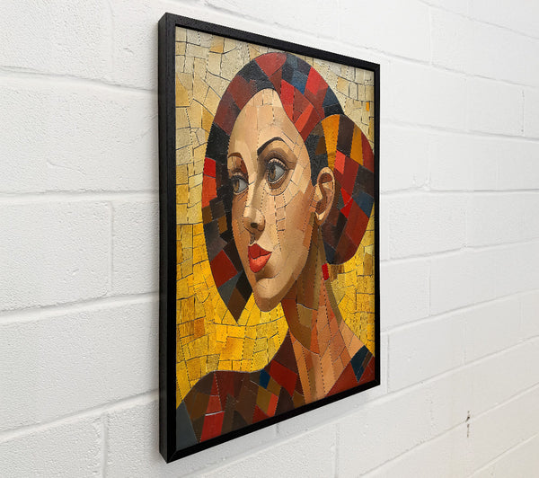 Golden Mosaic Woman