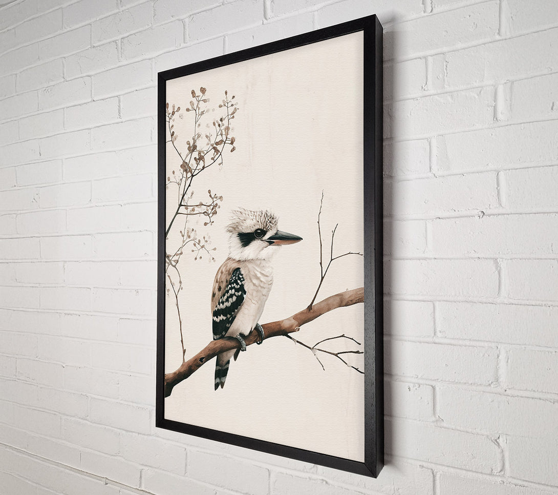  A Canvas Print of Pale Bird On Branch Canvas Art