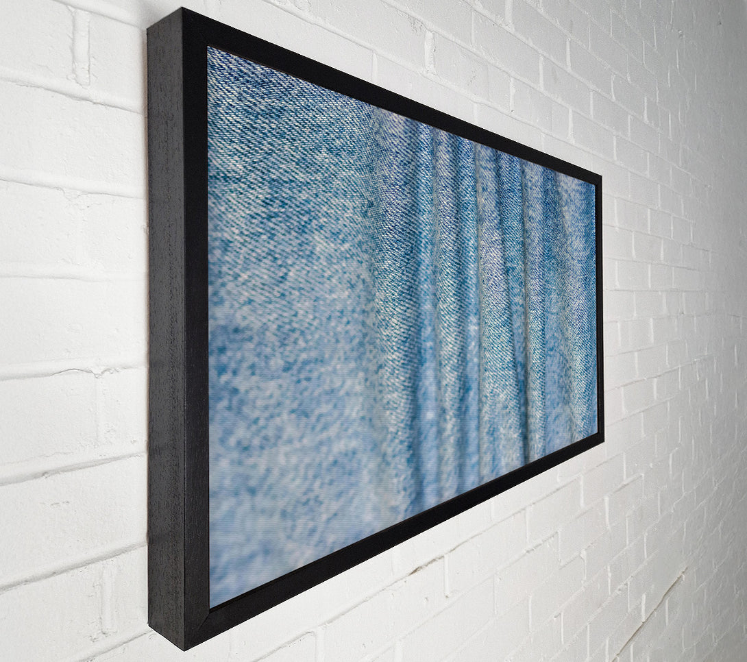  A Canvas Print of Blue Denim Weave Canvas Print
