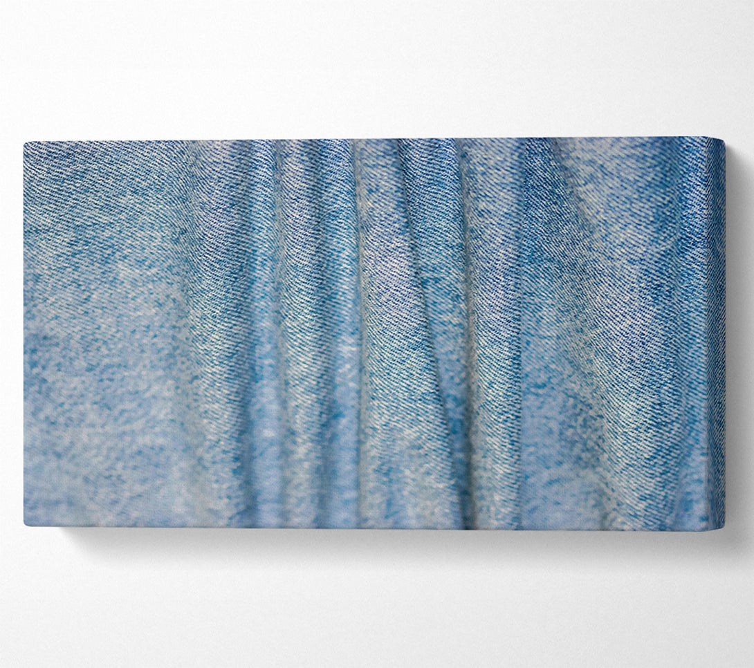  A Canvas Print of Blue Denim Weave Canvas Print