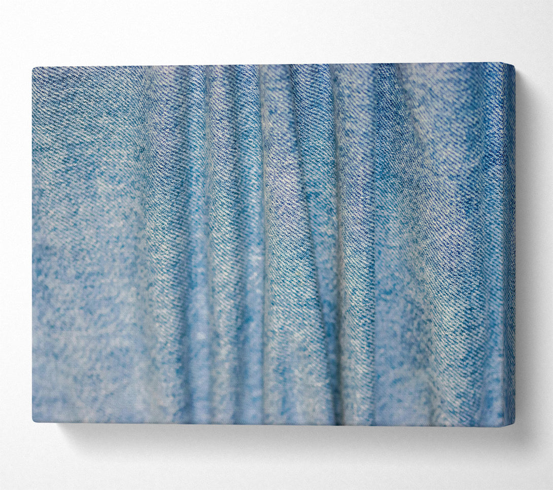  A Canvas Print of Blue Denim Weave Canvas Print