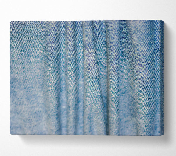  A Canvas Print of Blue Denim Weave Canvas Print