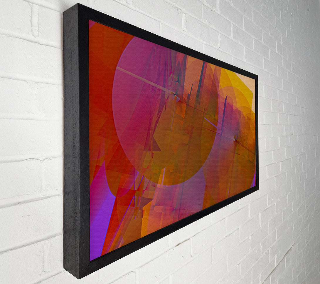  A Canvas Print of Crimson Intersections Canvas Print