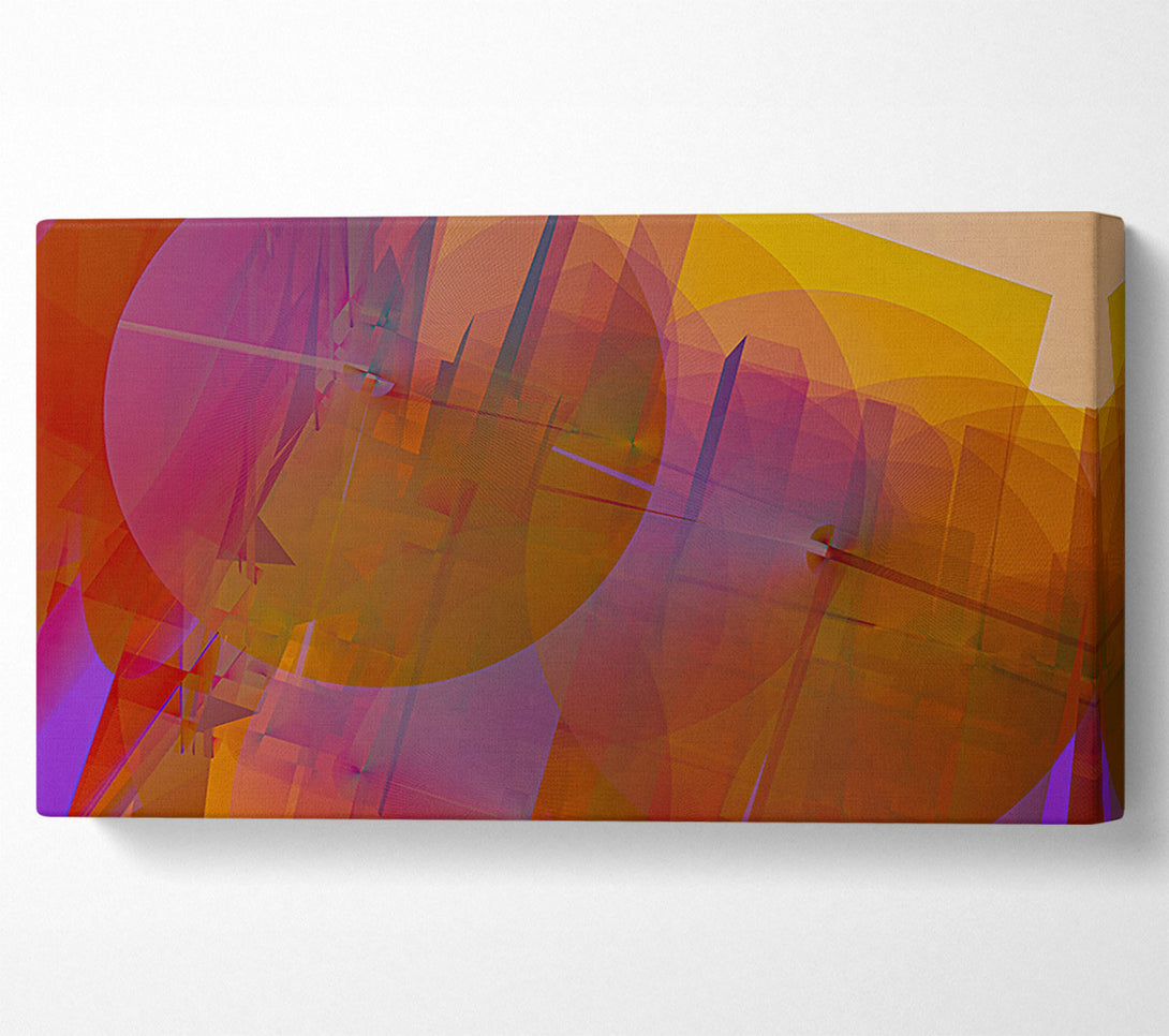  A Canvas Print of Crimson Intersections Canvas Print