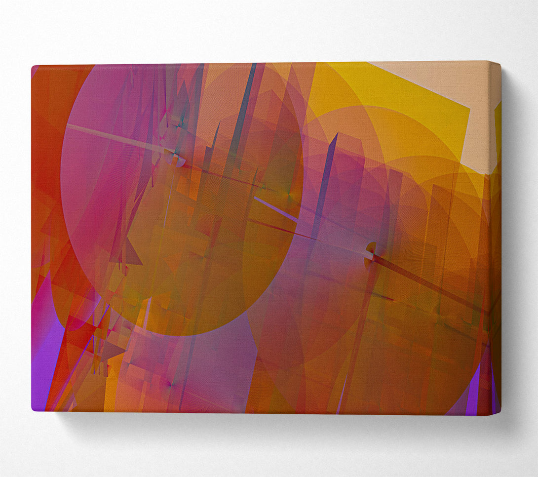 A Canvas Print of Crimson Intersections Canvas Print
