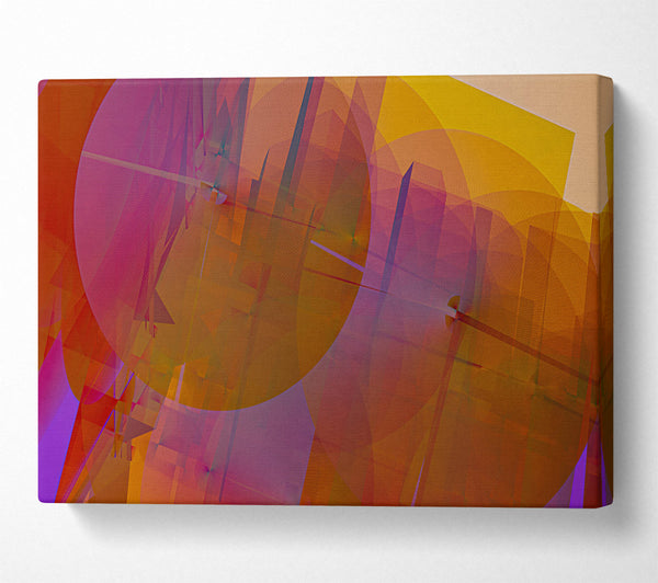  A Canvas Print of Crimson Intersections Canvas Print