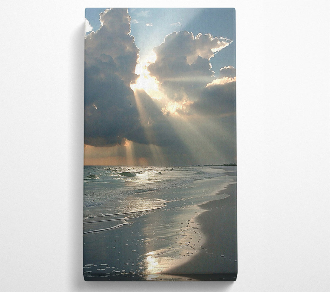  A Canvas Print of Silver Rays On Sand Canvas Art