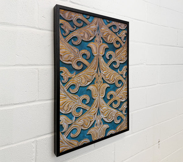 Golden Teal Pattern