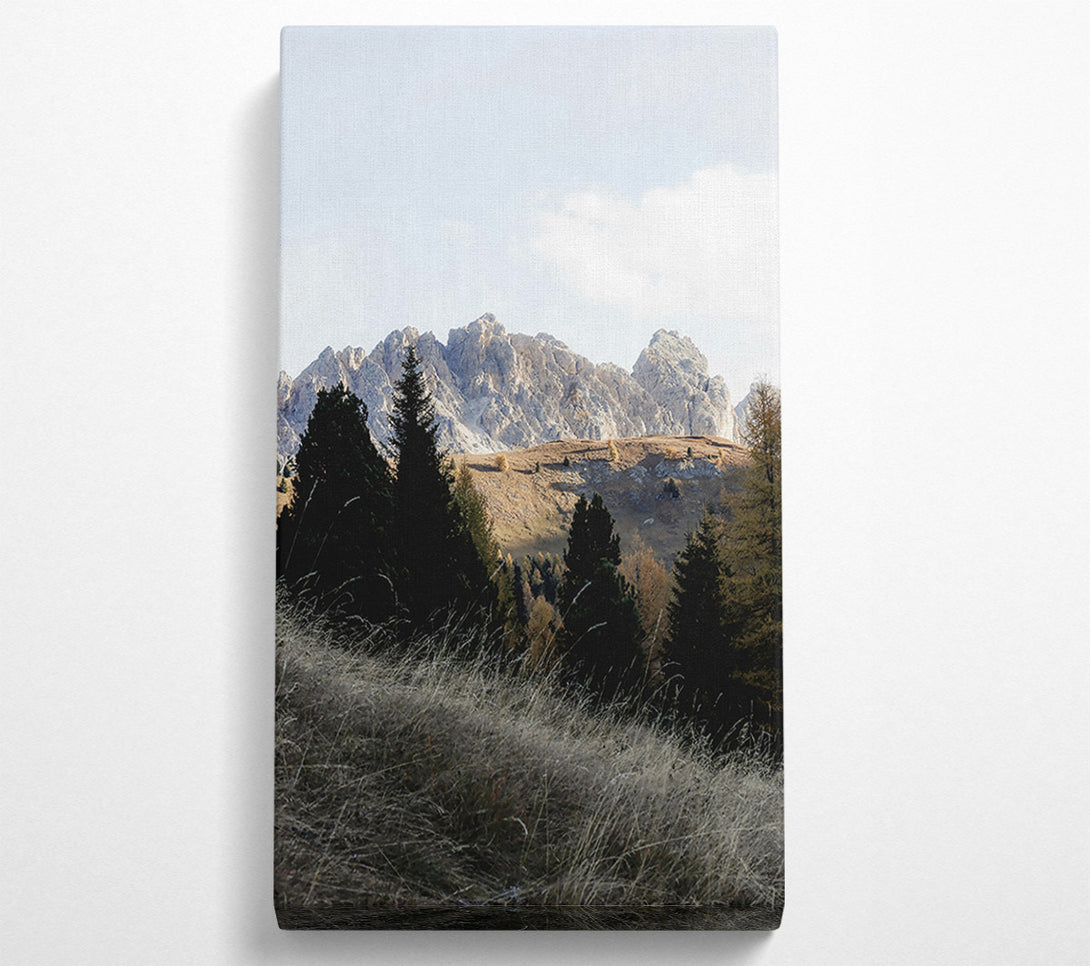  A Canvas Print of Golden Mountain Shadows Canvas Art