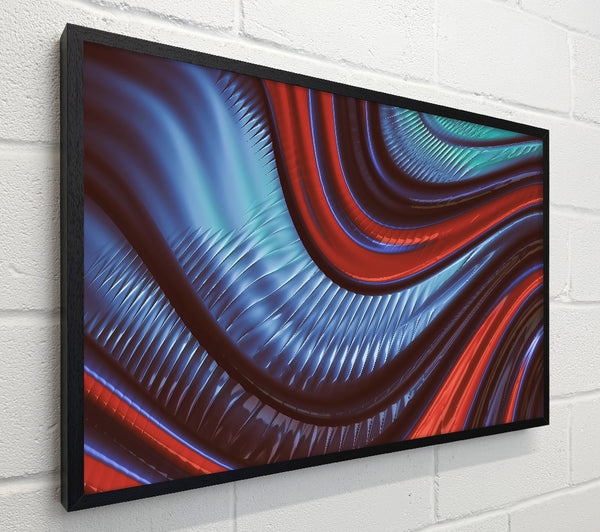 Crimson Curving Lines