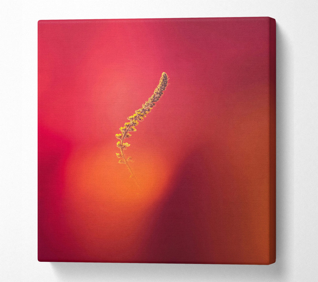  A Canvas Print of Red And Golden Branch Canvas Wall Art