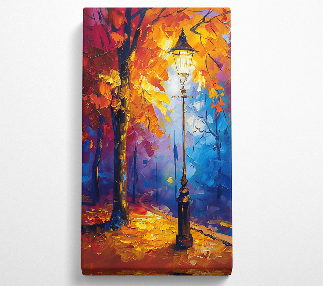 A Canvas Print of Golden Light In Autumn Canvas Print