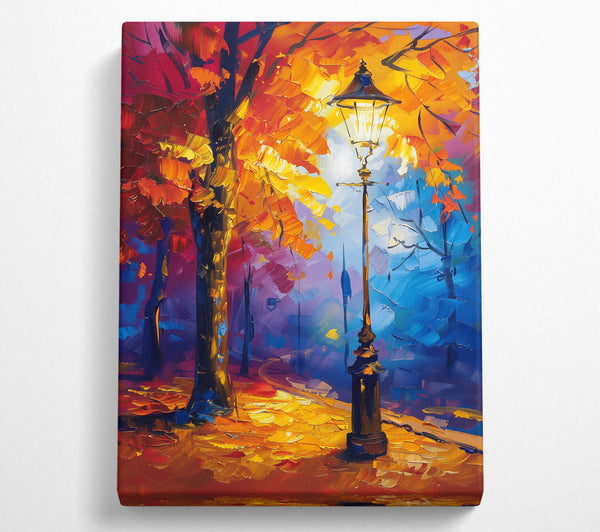  A Canvas Print of Golden Light In Autumn Canvas Print