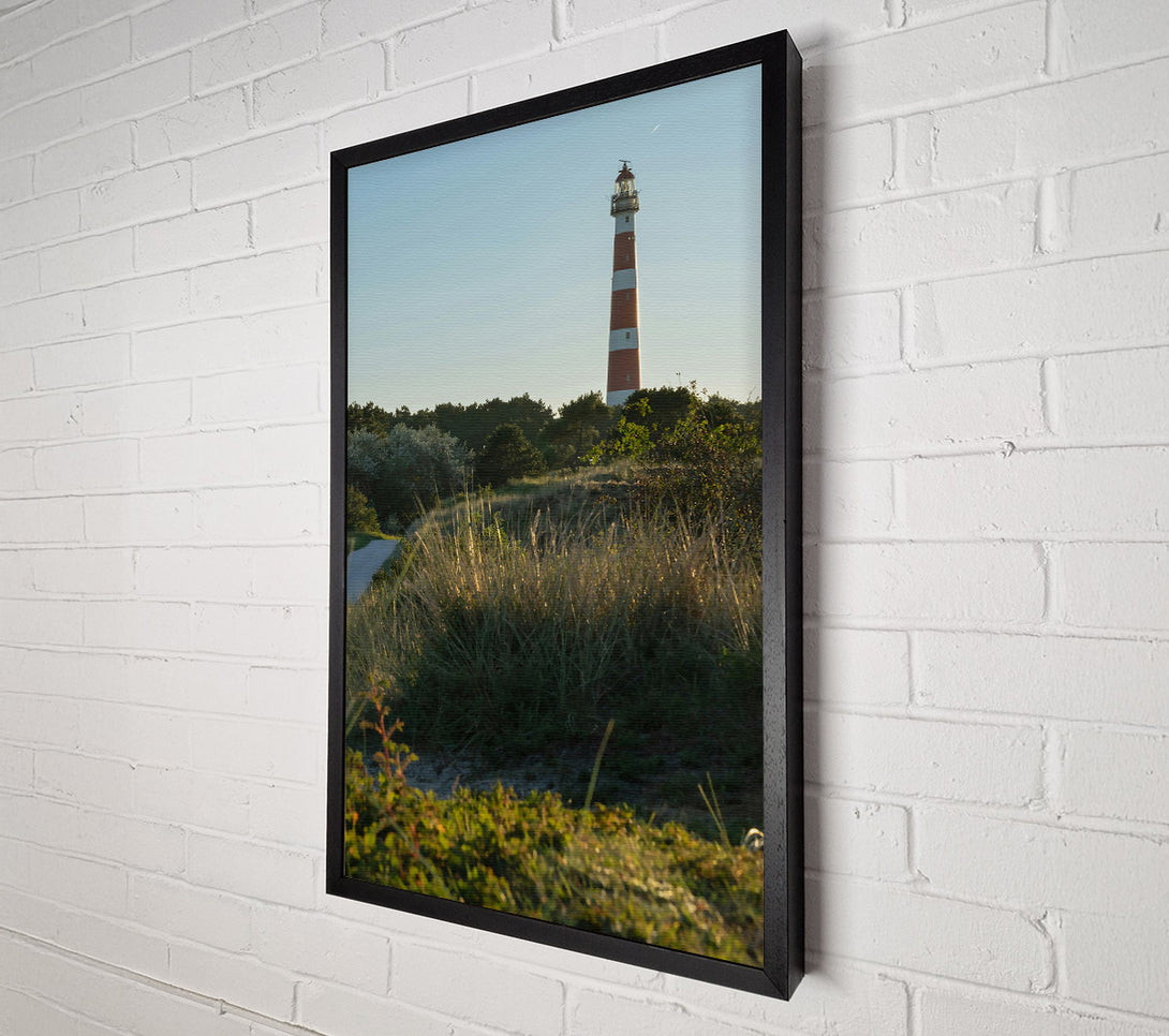  A Canvas Print of Red And White Beacon Canvas Wall Art