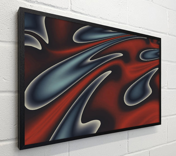 Crimson Swirling Shapes