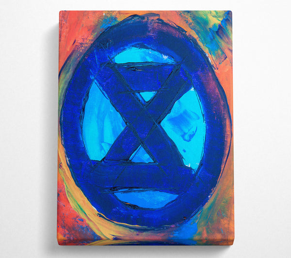  A Canvas Print of Blue Canvas Crossroads Canvas Wall Art
