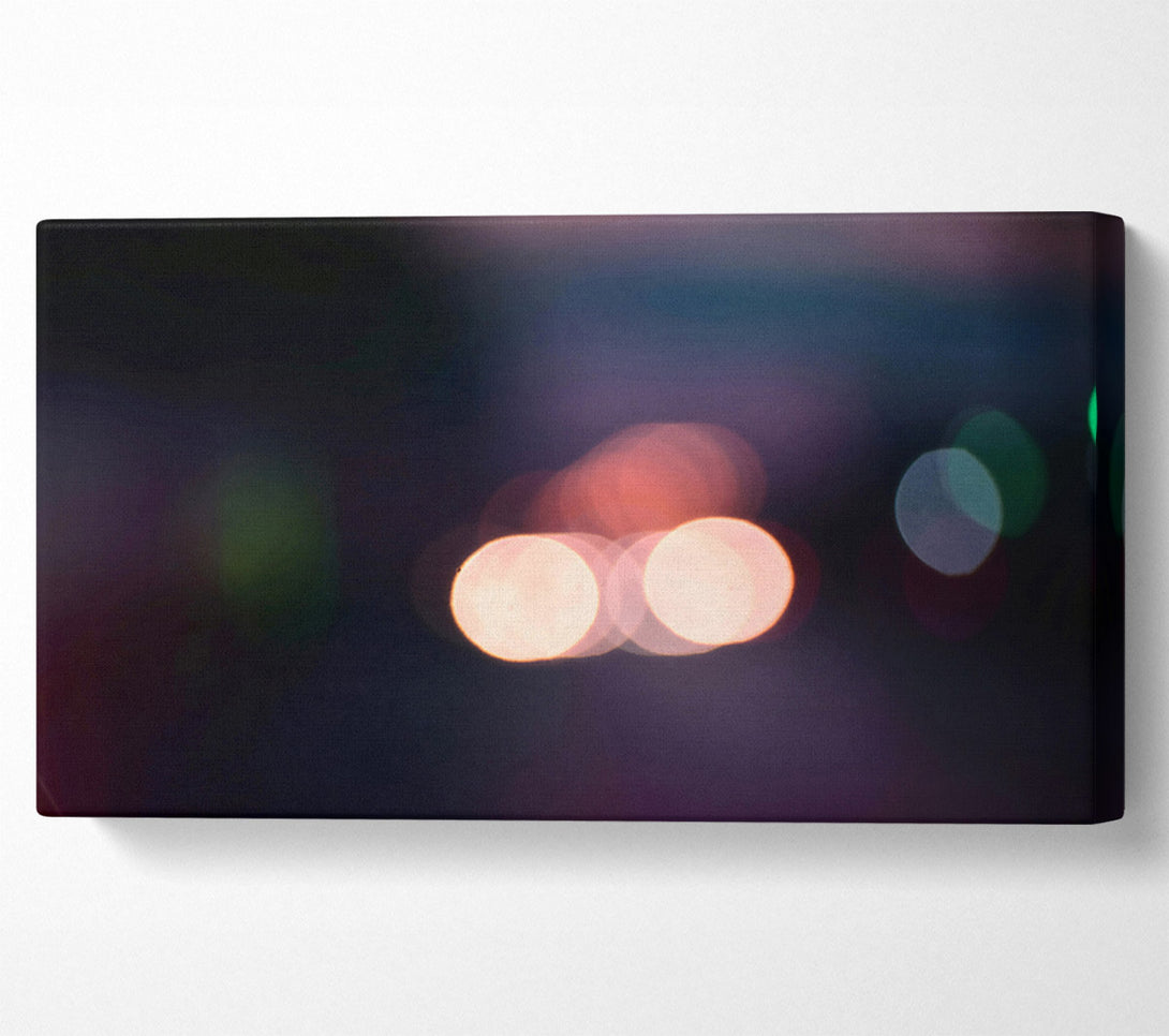  A Canvas Print of Peach City Lights Canvas Art