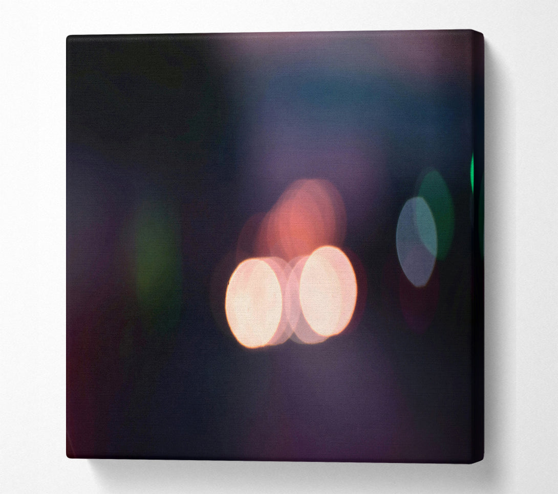 A Canvas Print of Peach City Lights Canvas Art