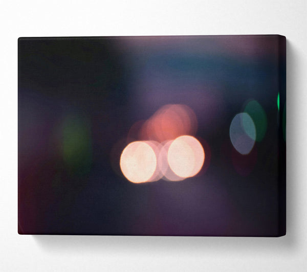  A Canvas Print of Peach City Lights Canvas Art