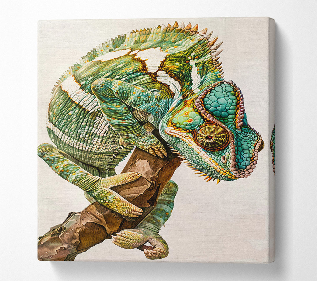  A Canvas Print of Chameleon Looking Canvas Wall Art