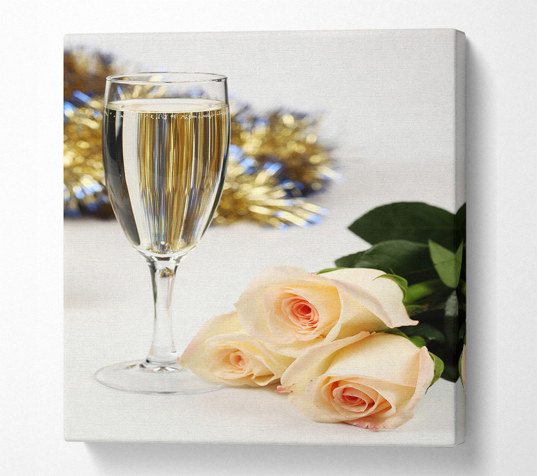  A Canvas Print of Champagne (1) Canvas Print