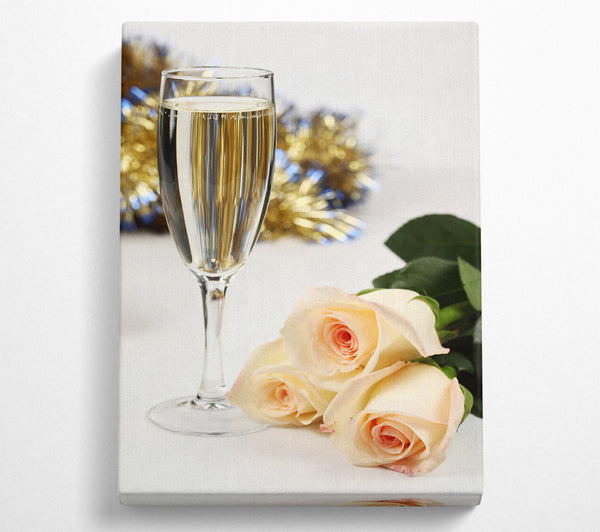  A Canvas Print of Champagne (1) Canvas Print