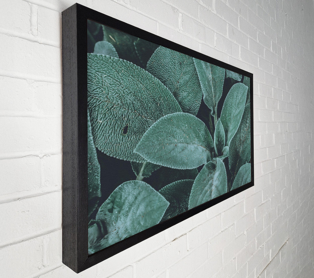  A Canvas Print of Emerald Leaf Texture Canvas Art