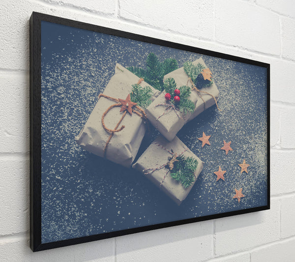 Snowy Blue Presents