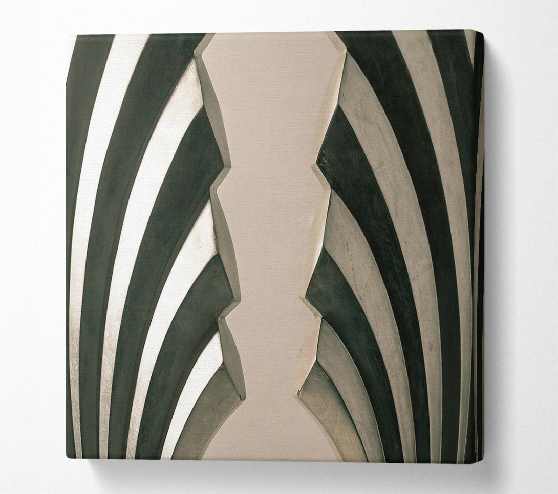  A Canvas Print of Silver Wave Abstract Canvas Art