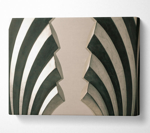  A Canvas Print of Silver Wave Abstract Canvas Art