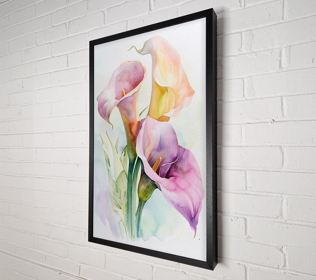  A Canvas Print of Lilac Calla Blooms Canvas Art