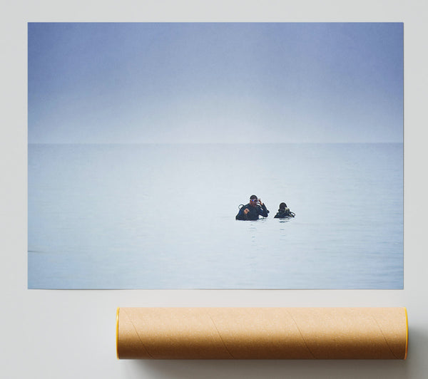 Blue Water Dive Print