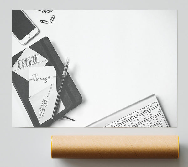 Black And White Productivity Print