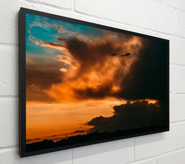 Orange Sunset Clouds