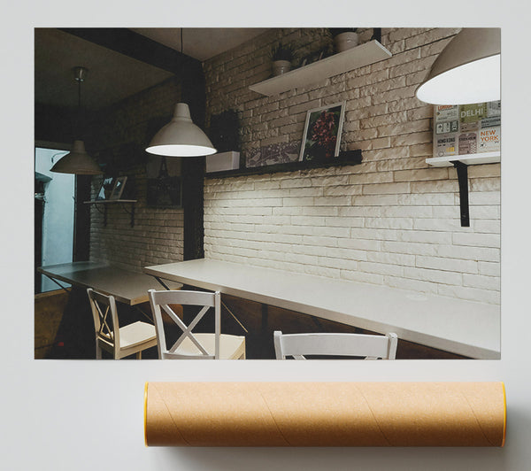 White Brick Cafe Giclee Print